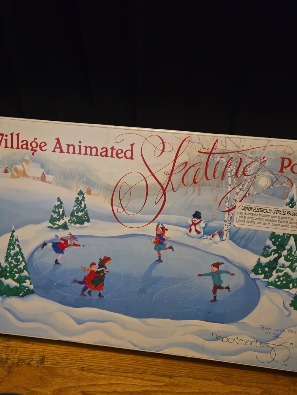 Department 56 Village Animated Skating Pond - Non Working